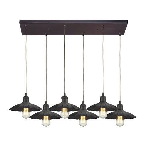 Corrine 6 Light Pendant In Oil Rubbed Bronze
