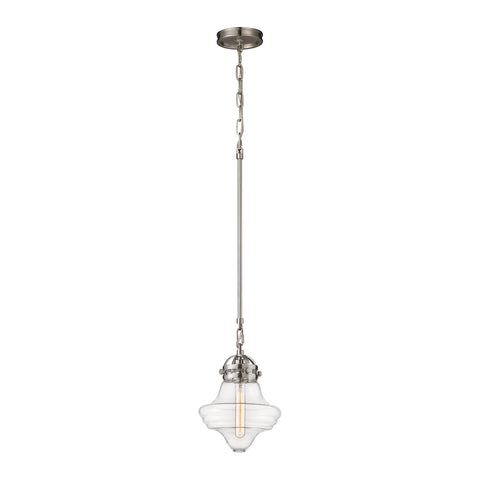 Gramercy 1 Light Pendant In Satin Nickel