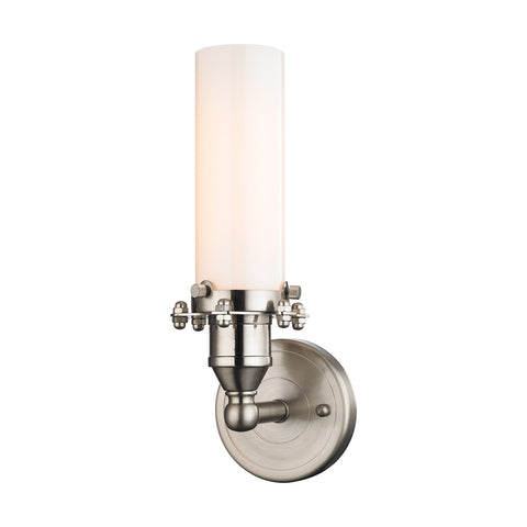 Fulton 1 Light Wall Sconce In Satin Nickel
