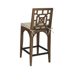 Teak Patio Barstool In Euro Teak Oil