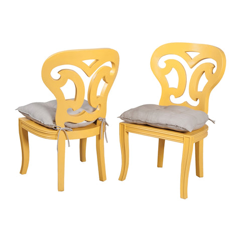 Artifacts Side Chairs In Sunflower Yellow - Set of 2