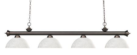 Z-Lite Riviera 4 Light Billiard Light 200-4OB-DWL14