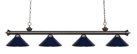 Z-Lite Riviera 4 Light Billiard Light 200-4OB-MNB