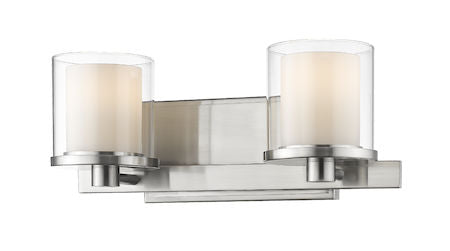 Z-Lite Schema 2 Light Vanity 1918-2V-BN-LED