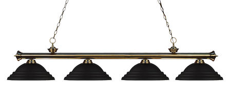 Z-Lite Riviera 4 Light Billiard Light 200-4AB-SMB
