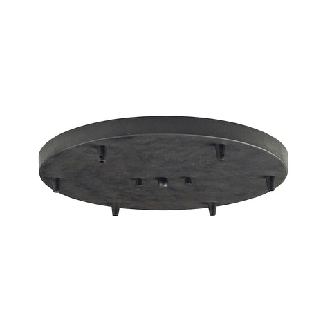 Illuminare Accessories 6 Light Round Pan In Dark Rust