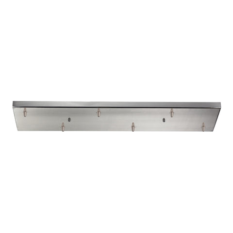 Illuminaire Accessories 6 Light Rectangular Pan In Satin Nickel