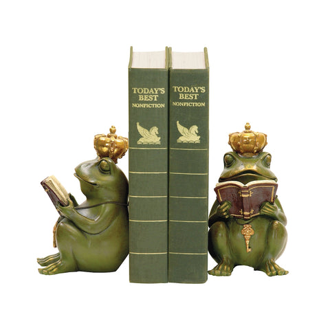 Pair of Superior Frog Gatekeeper Bookends