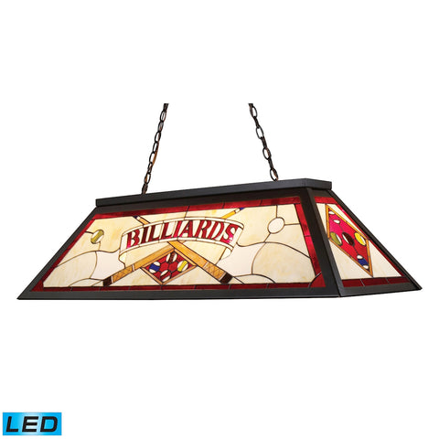 Tiffany Lighting 4 Light LED Billiard Light In Tiffany Bronze