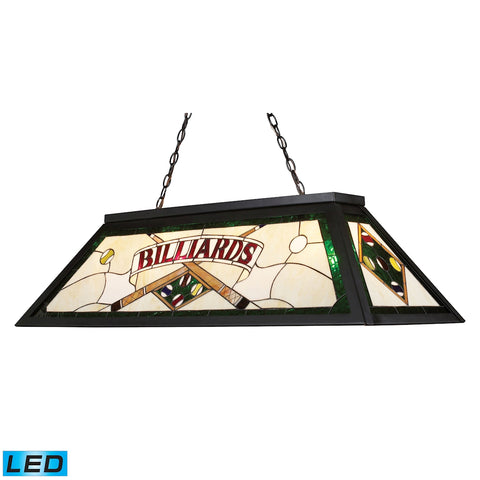 Tiffany Lighting 4 Light LED Billiard Light In Tiffany Bronze