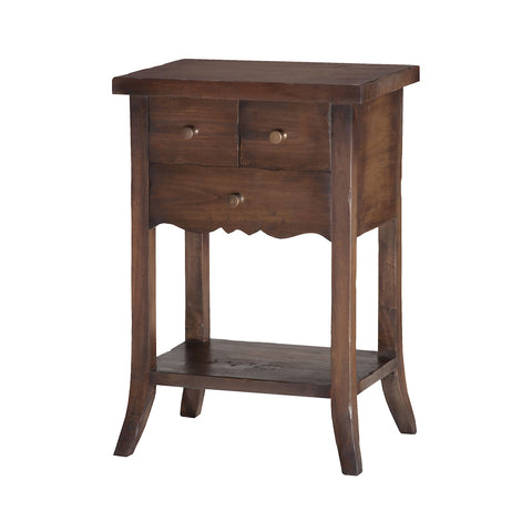 3-Drawer East Hampton Side Table