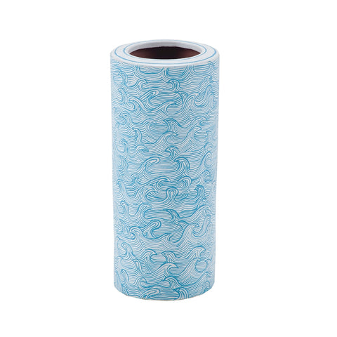 Hand Painted Waves Vase