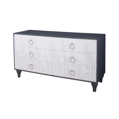 Deco Fern 6 Drawer Chest