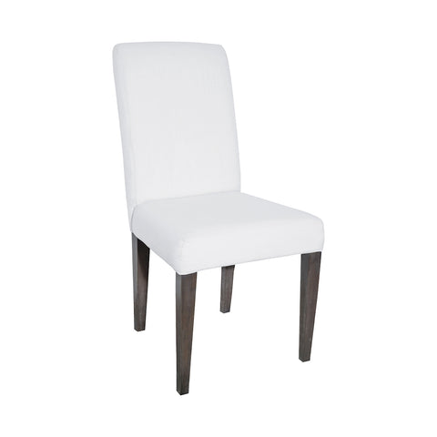 Couture Covers Parsons Chair In Heritage Stain With White Wash