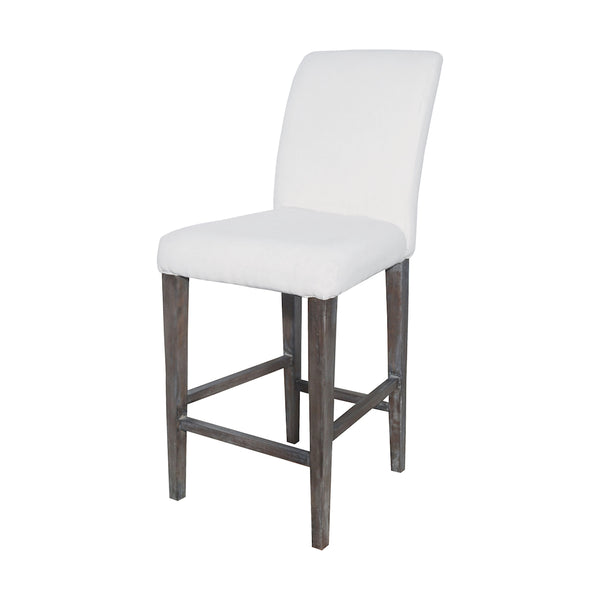 Couture Covers Parsons Bar Stool In Heritage Stain With White Wash