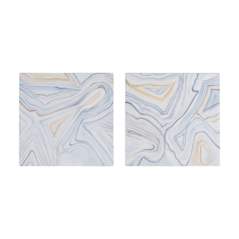 Pastels Agate Handpainted Wall Art