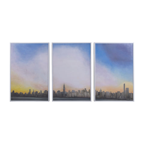 Manhattan Sky Tryptich