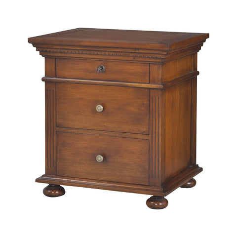 3 Drawer Nightstand In Woodlands Stain