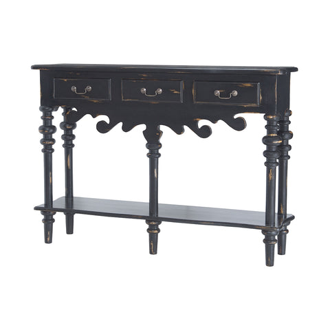 Nymphenburg Console Table In Aged Black