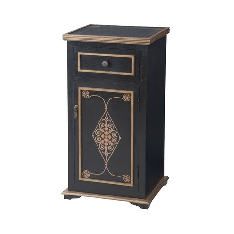 Medecci Chest In Black And Gold
