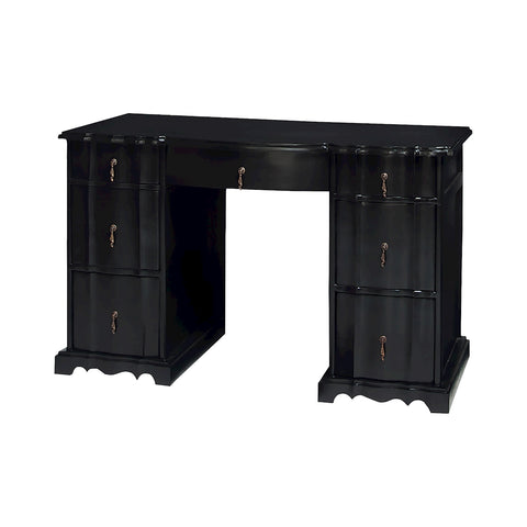 Loretta Desk In Grain De Bois Noir