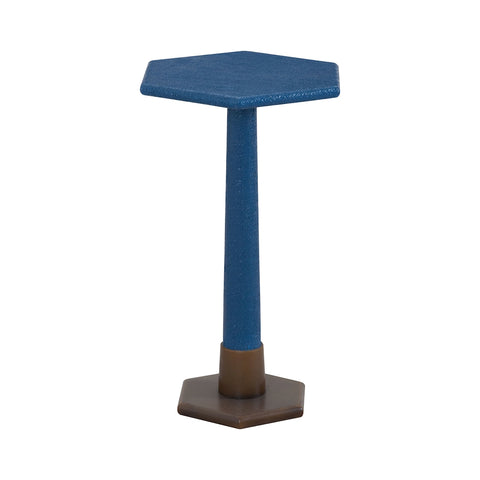 Launch Pad Navy Blue Accent Table