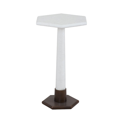 Launch Pad White Accent Table