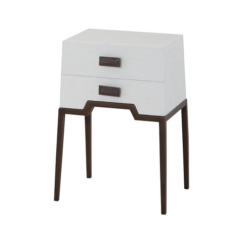Ziggy White Accent Table