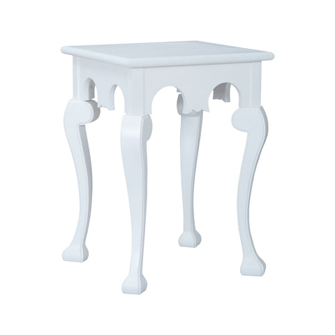 Manor Cabriole Side Table In Grain De Bois Blanc
