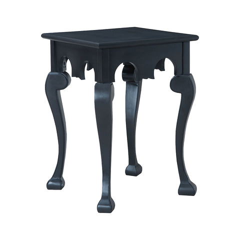 Manor Cabriole Side Table In Grain De Bois Noir