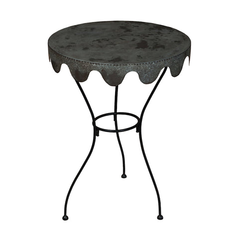 Metal Wine Country Side Table