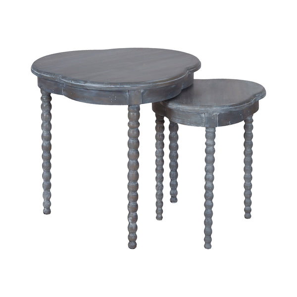 Clover Nesting Tables In Antique Smoke