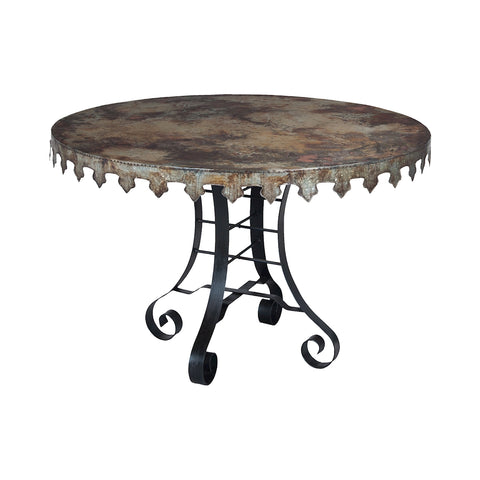 Reclaimed Tin 47-Inch Bistro Table