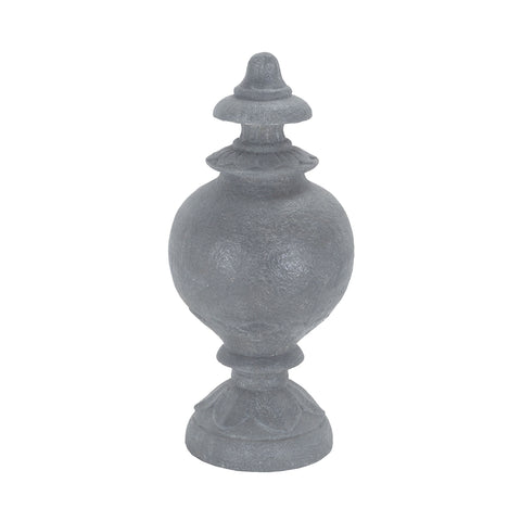 Provence 20-Inch Albasia Wood Finial In Bartholomew Black