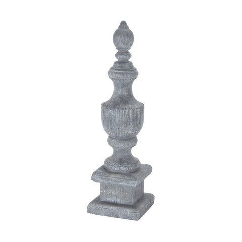 Provence 26-Inch Albasia Wood Finial In Bartholomew Black