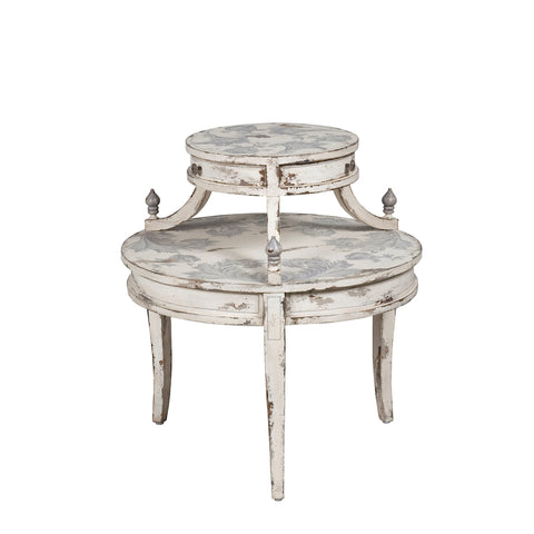 Round Tiered Side Table