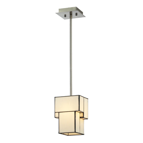 Cubist 1 Light Mini Pendant In Brushed Nickel