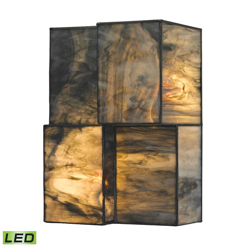Cubist 2 Light LED Wall Sconce In Brushed Nickel