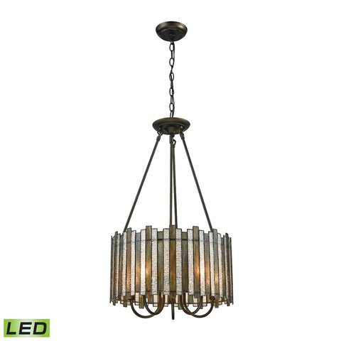 Lineage 5 Light LED Chandelier In Oil Rubbed Bronze