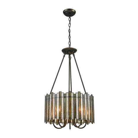Lineage 5 Light Chandelier In Oil Rubbed Bronze