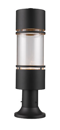 Z-Lite Luminata Outdoor LED Post Mount Light 553PHB-553PM-ORBZ-LE