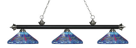 Z-Lite Riviera 3 Light Billiard Light 200-3MB+BN-D16-1