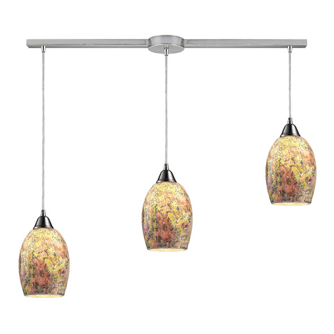Avalon 3 Light Pendant In Satin Nickel