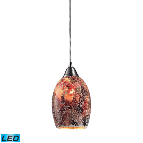 Avalon 1 Light LED Pendant In Satin Nickel