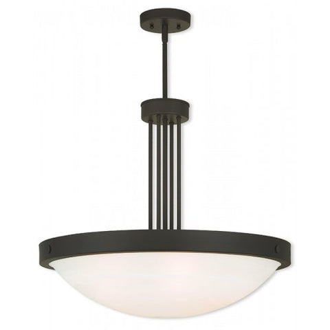 Livex Lighting New Brighton 5 Light Bronze Pendant