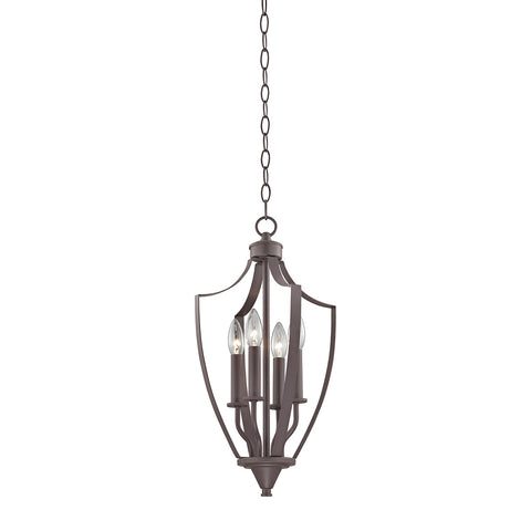Foyer 4 Light Pendant In Oil Rubbed Bronze