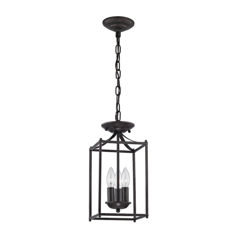 Foyer 3 Light Pendant In Oil Rubbed Bronze
