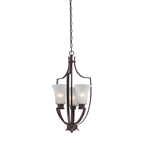 Foyer 3 Light Pendant In Oil Rubbed Bronze