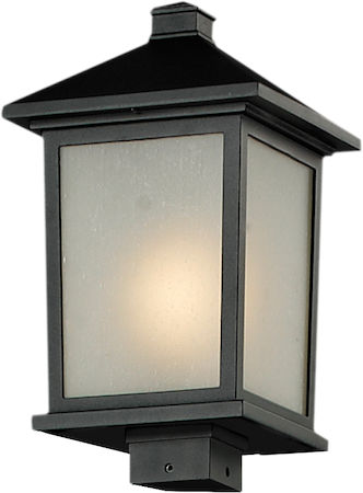 Z-Lite Holbrook Outdoor Post Light 537PHB-BK