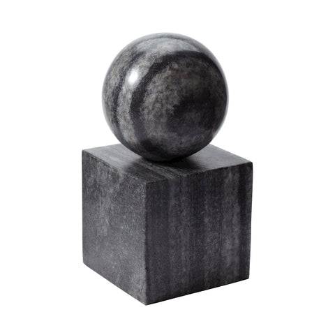 Gray Marble Minimalist Bookend